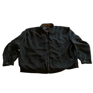 Cutter & Buck Mens 3XB 3XT Black Full Zip Jacket Lightweight Casual Outerwear